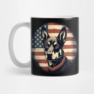 Patriotic Canaan Dog Mug